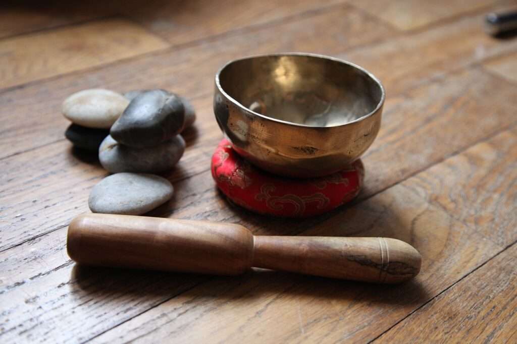 Bol tibétain et mailloche