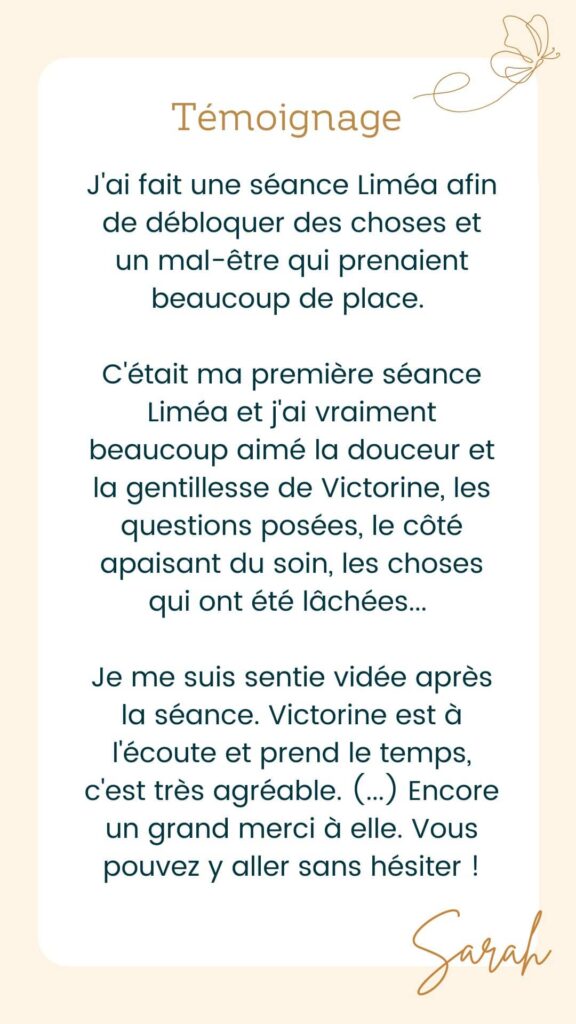 Témoignage Sarah