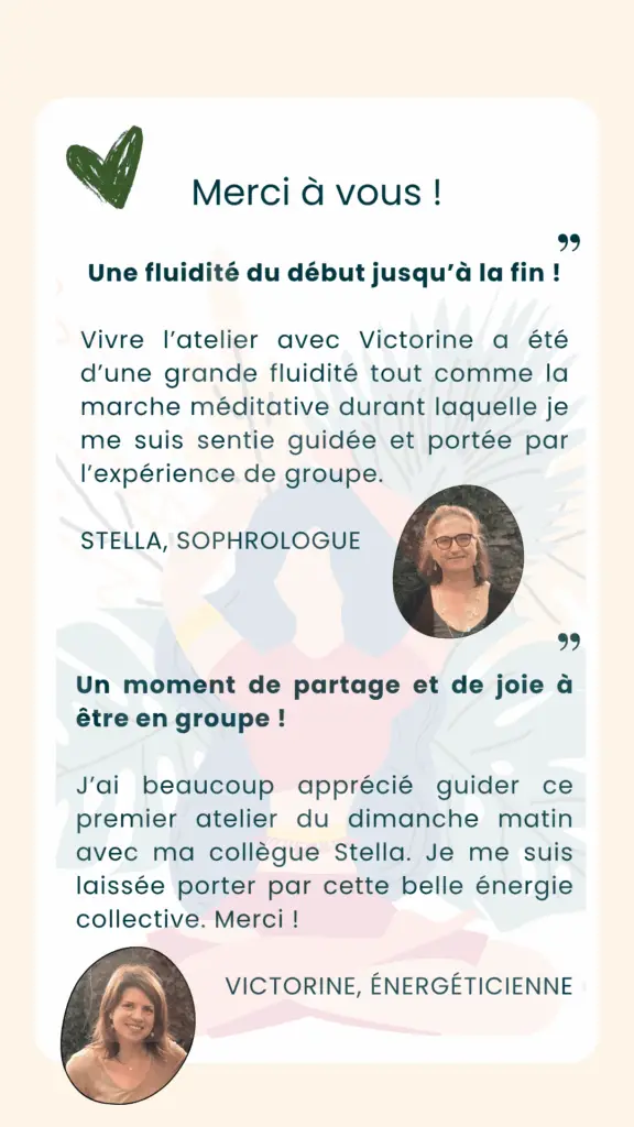 Merci témoignage praticiennes