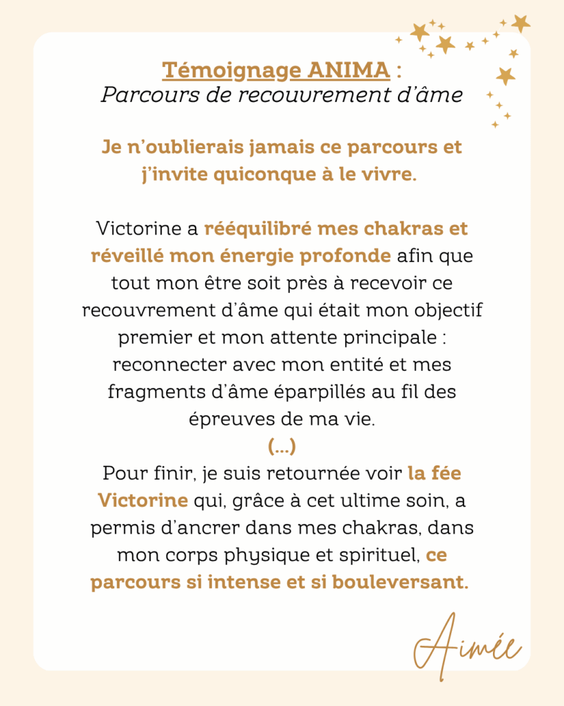 recouvrement d'âme